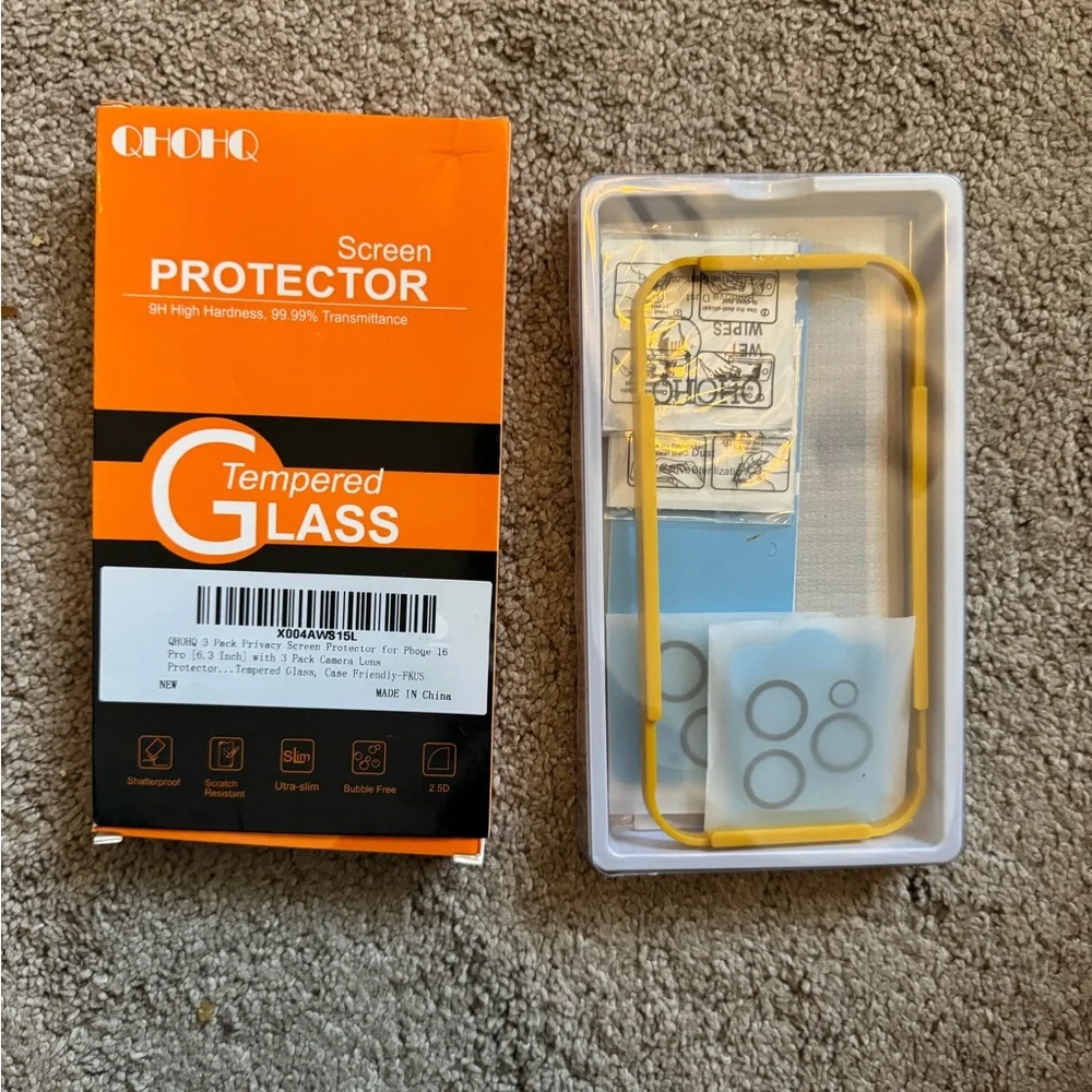 Tempered Glass Screen Protector for iPhone Note:screen protectors in this pack!